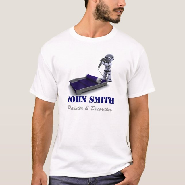 T-shirt de peintre et de décorateur (Devant)