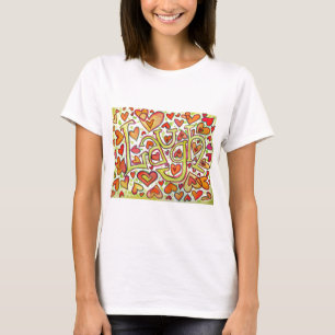 T-shirt de peinture de Word Laugh