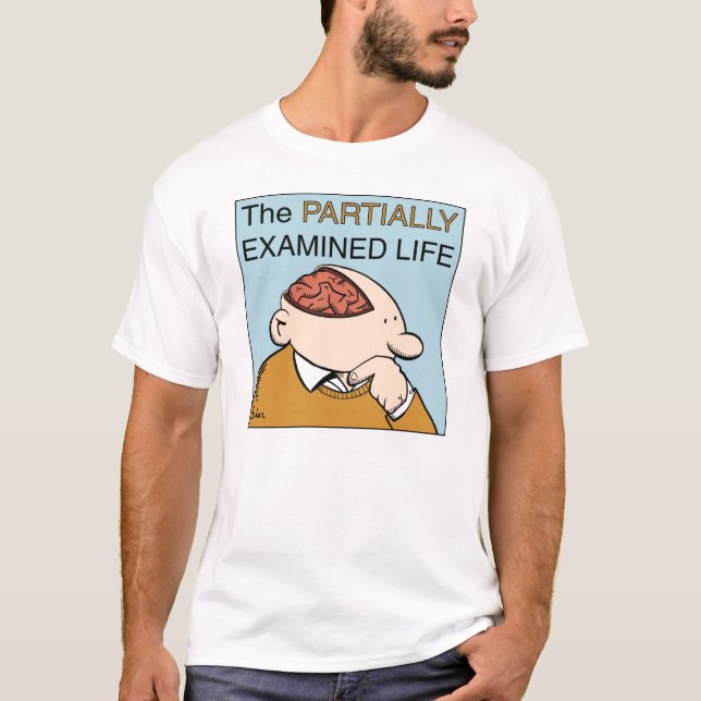 T-shirt de pel avec la citation de Socrates (Devant)