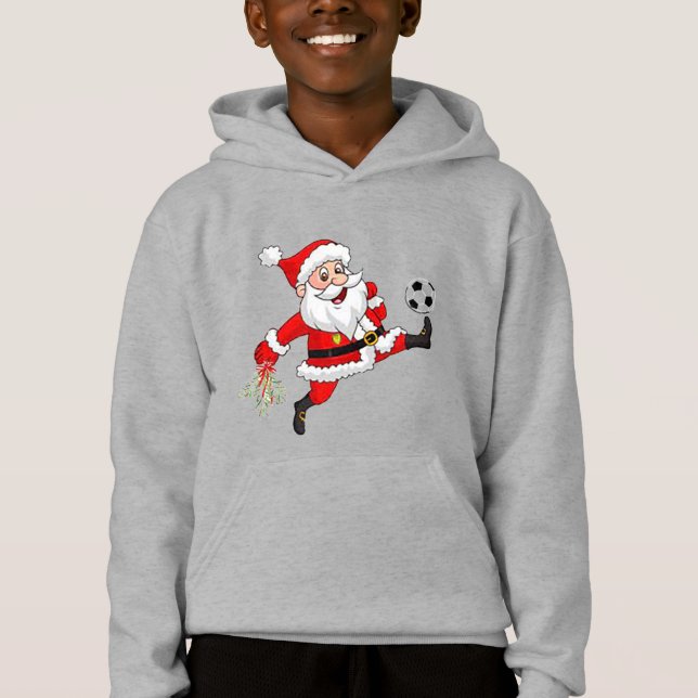 T-shirt de Père Noël Soccer (Devant)