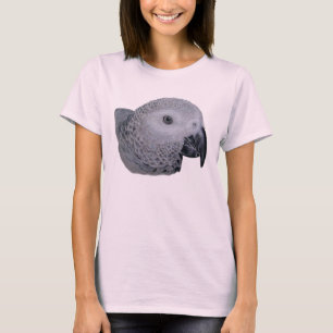 T-shirt de perroquet de gris africain du Congo
