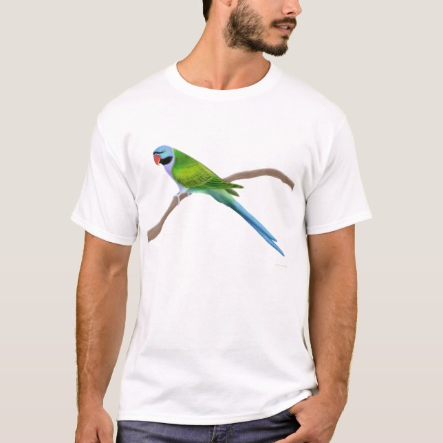 T-shirt de perruche de moustache de Derbyan (Devant)