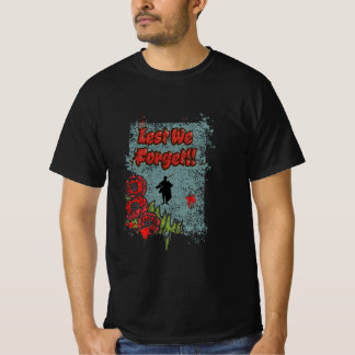 T-shirt De Peur Oublier Le Jour du Souvenir Gravestone Gru