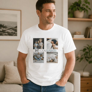 T-Shirt de photo de famille de super-héros Papa mo