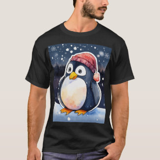 T-Shirt de pingouin d'hiver - Cute et confortable 