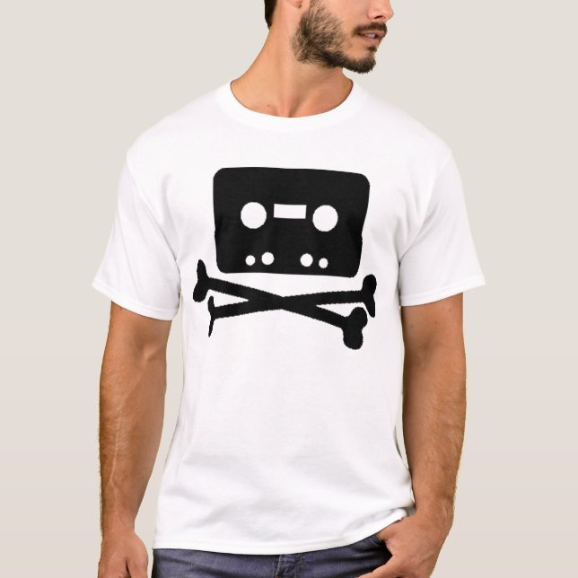 T-shirt de pirate de musique (Devant)