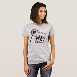 T-shirt de pissenlit de projet d'anniversaire le