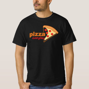 T-shirt de pizza tous les jours pour les amateurs