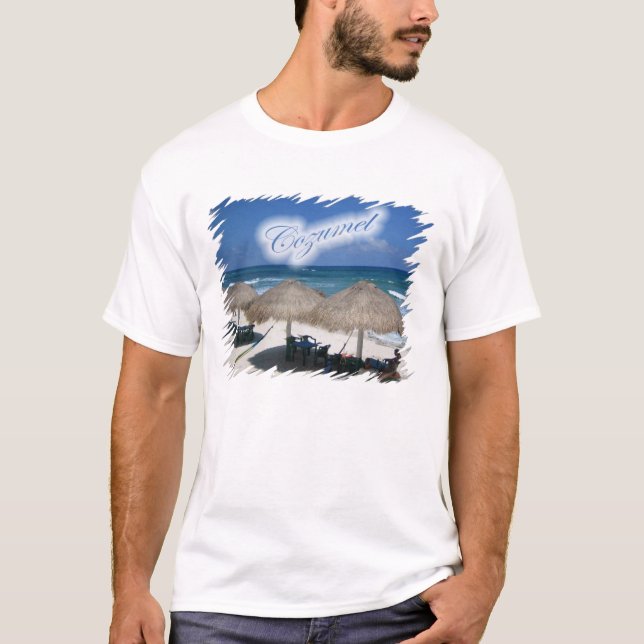 T-shirt de plage de Cozumel (Devant)