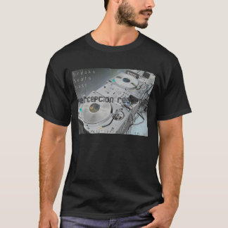 T-shirt de plate-formes de disques de perception