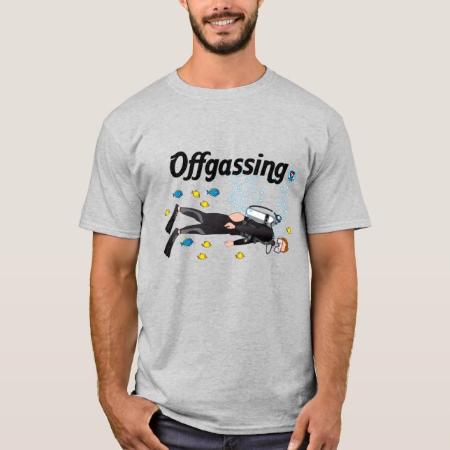 T-shirt de plongée à l'air de -Gazage (Devant)