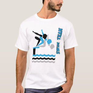 T-shirt 🏊 de plongée ‍ équipe ♀️ - Bleu