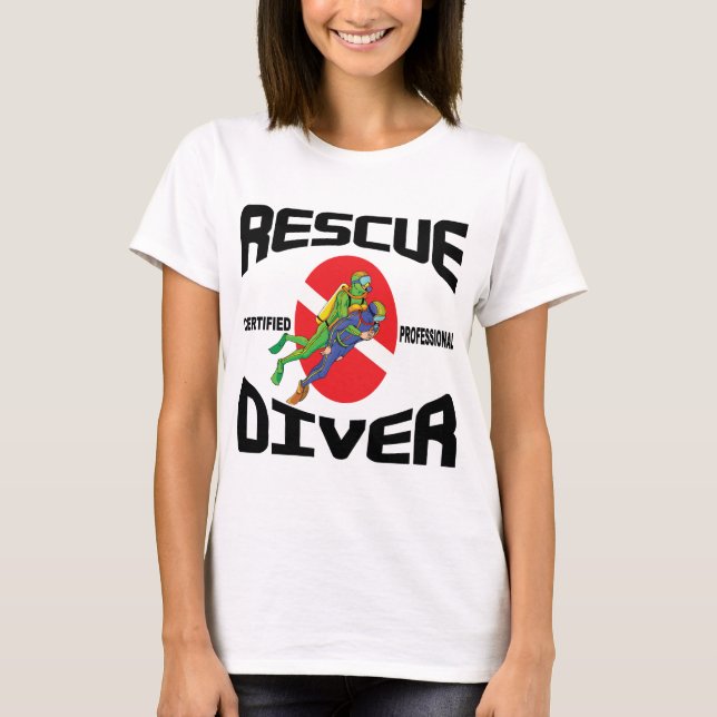 T-shirt de plongeur de délivrance (Devant)