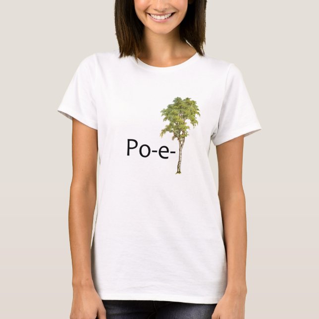 T-shirt de PO-e-arbre pour des femmes (Devant)