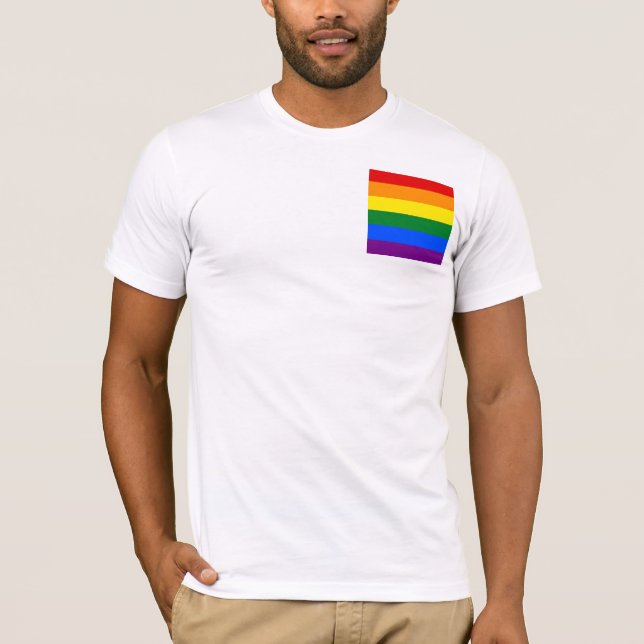 T-shirt de poche de gay pride (Devant)