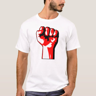 T-shirt de poing augmenté par révolutionnaire