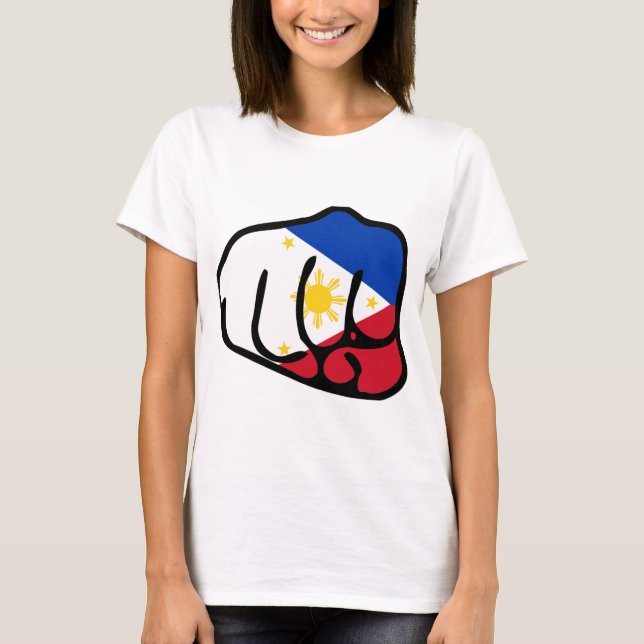 T-shirt de poing de Duterte pour des femmes (Devant)