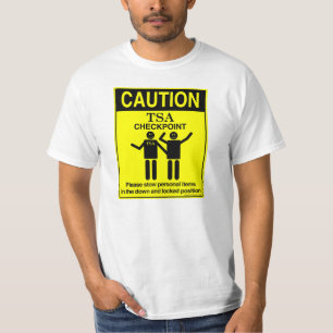 T-shirt de point de contrôle de la précaution TS