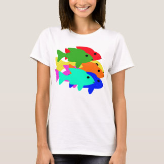 T-shirt de poissons d'arc-en-ciel