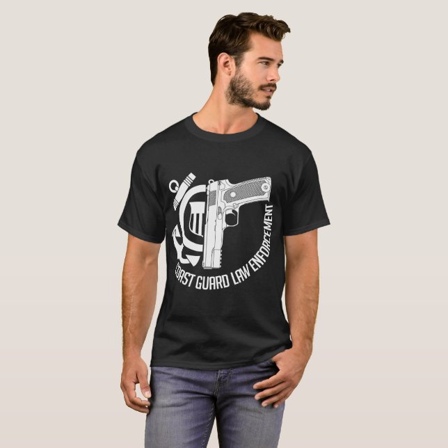 T-shirt de police de la garde côtière (Devant entier)