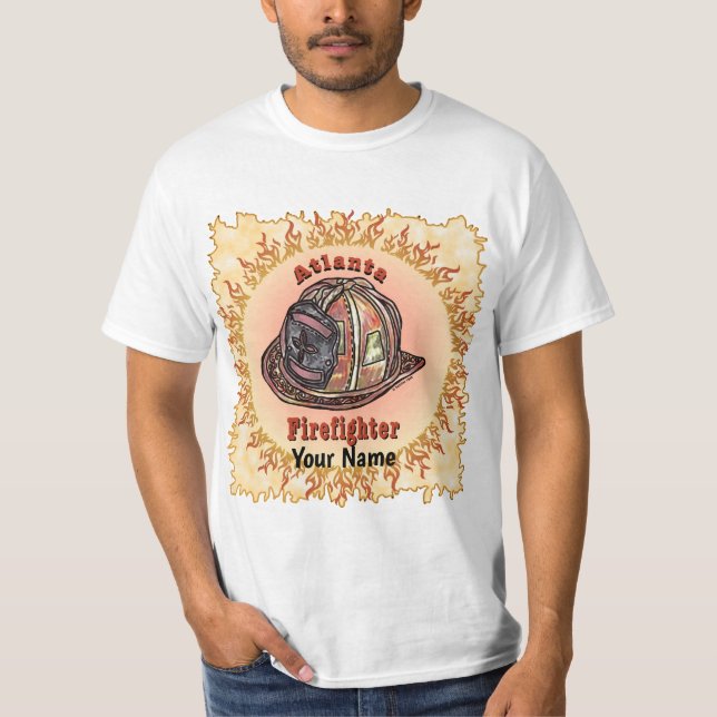T-shirt de pompier d'Atlanta (Devant)