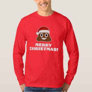 T-shirt de Poo Emoji de Joyeux Noël