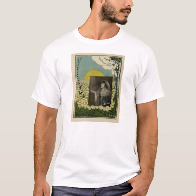 T-shirt de portrait de couleur d'Alice Brady 1919 (Devant)