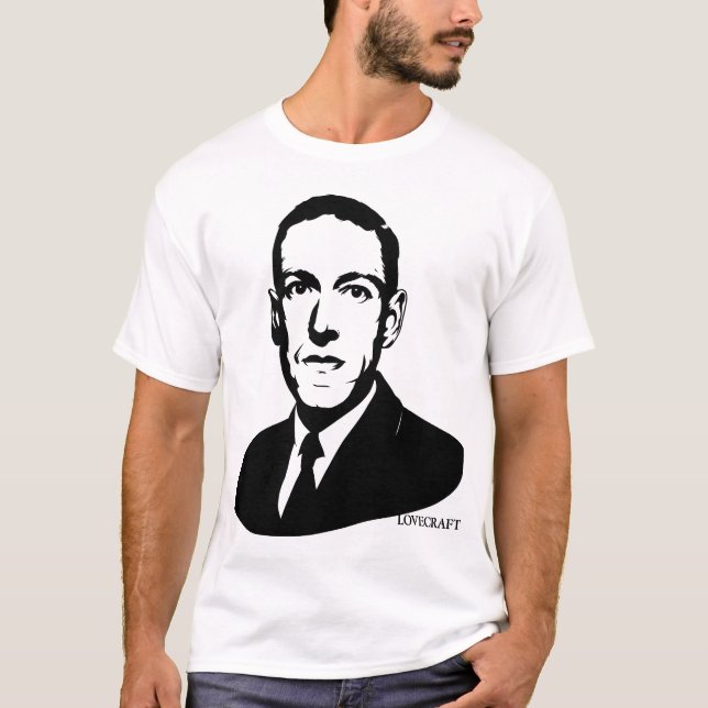 T-shirt de portrait de HP Lovecraft (Devant)