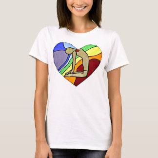 T-shirt de pose de chameau