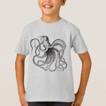 T-shirt de poulpe