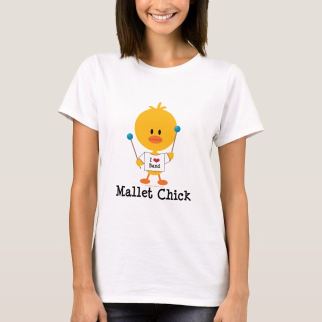T-shirt de poussin de maillet (Devant)