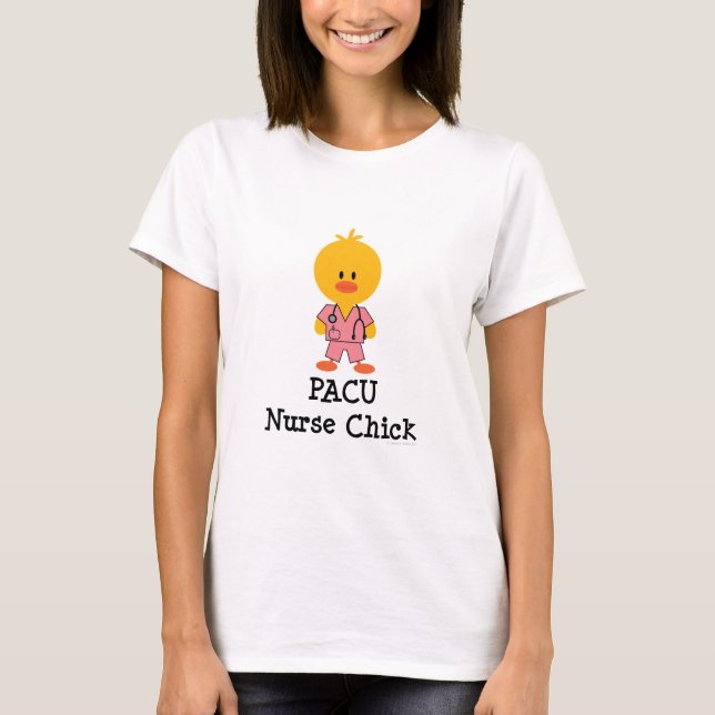 T-shirt de poussin d'infirmière de PACU (Devant)