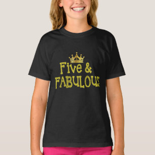 T-shirt de prince pour un 5ème anniversaire fabule