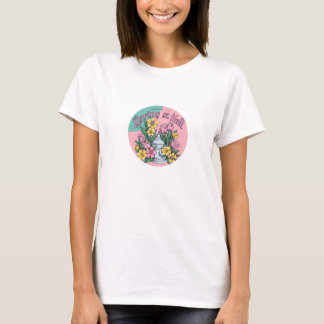 T-shirt de printemps. T-shirt de vacances de print
