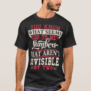 T-shirt de professeur de maths de calembour de