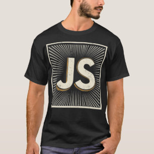 T-shirt de programmation rétro Javascript