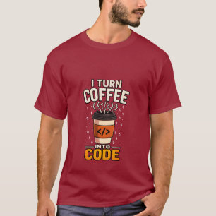 T-Shirt de programmeur Café pour Code