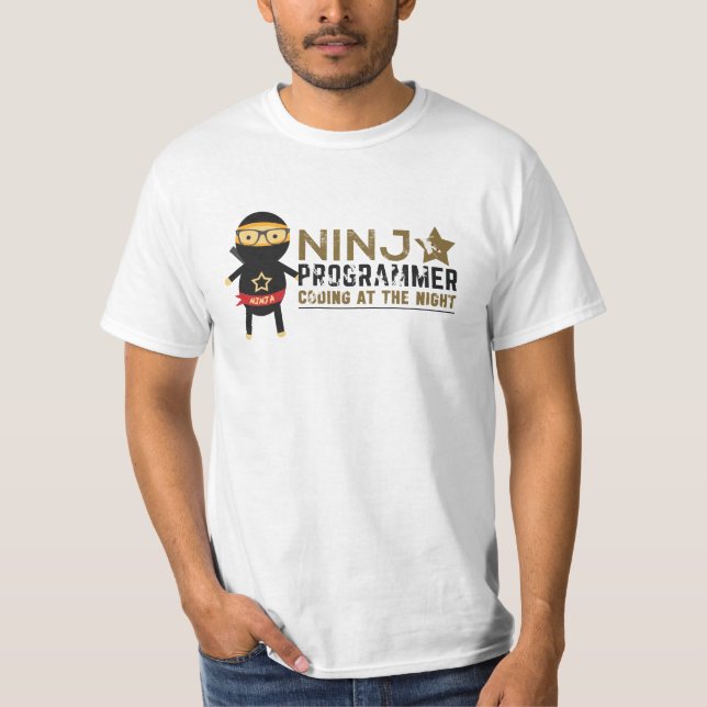 T-shirt de programmeur : Programmeur de Ninja (Devant)