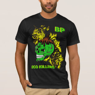 T-shirt de protestation de flaque d'huile de point