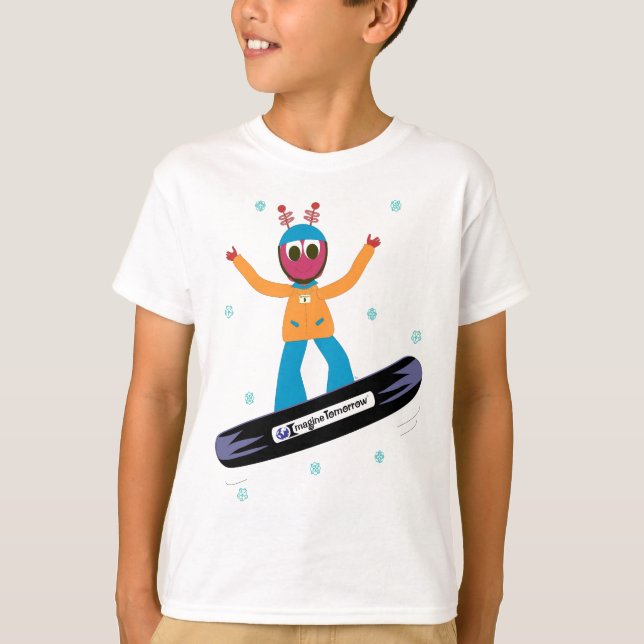 T-shirt de Puterbug de snowboarding (Devant)