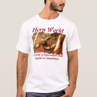 T-shirt de python de boule du monde de Herp