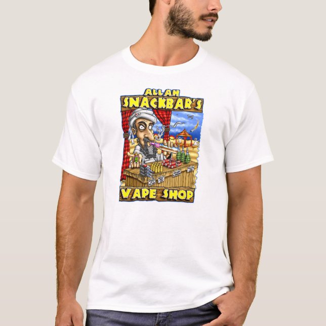 T-shirt de qualité de magasin de Vape d'Allah (Devant)