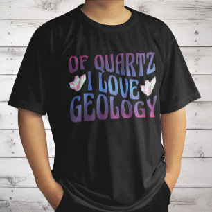 T-shirt De Quartz I Love Géologie, Rock Collector Géologue