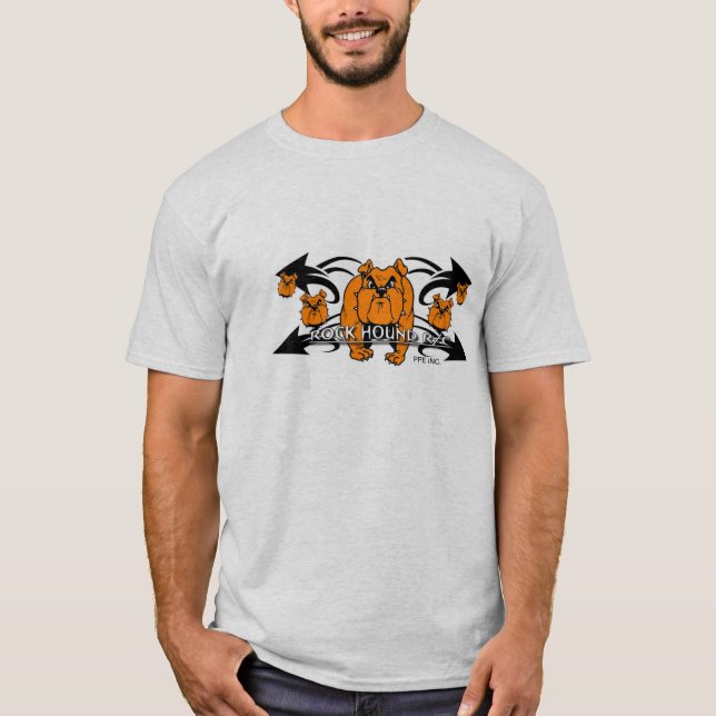 T-shirt de r-c de chien de roche (Devant)