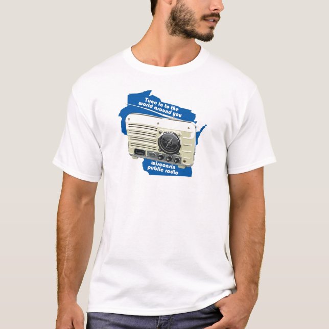 T-shirt de radio publique du Wisconsin (Devant)