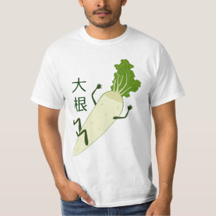 T-shirt de radis de Daikon