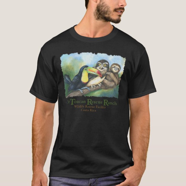 T-shirt de ranch de délivrance de toucan (Devant)