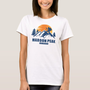 T-shirt de randonnée pédestre de Maroon