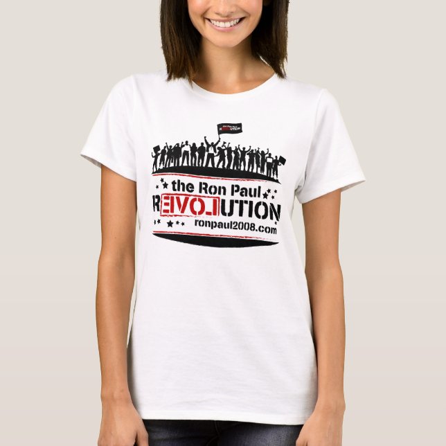 T-shirt de rassemblement de révolution de Ron Paul (Devant)