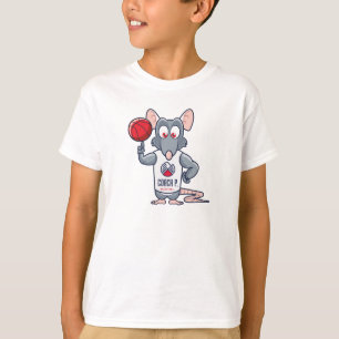 T-shirt de rat de gymnase de basket-ball du car P
